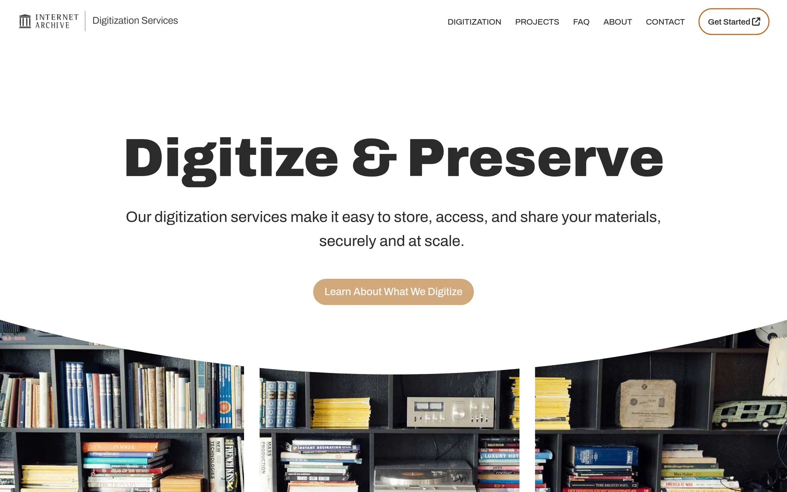 Internet Archive Digitization