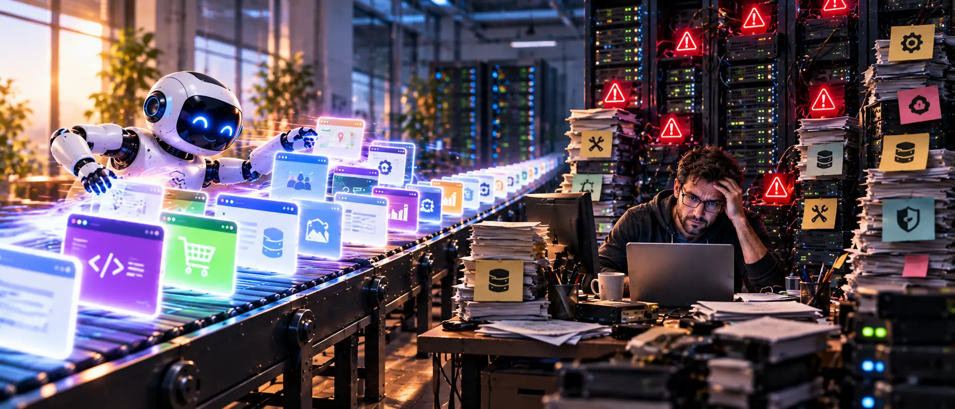 The Other Side of the Software Singularity: Who Maintains It All?